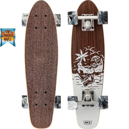 Picture of Skrituļdelis NKX Bones Mini Cruiser skeitbords 22" Grey