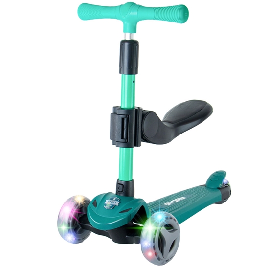 Изображение Story Mini Friends Deluxe 3IN1 bērnu skrejritenis Green