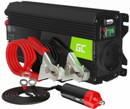Picture of Strāvas pārveidotājs Green Cell 12V to 230V 500W/ 1000W with USB