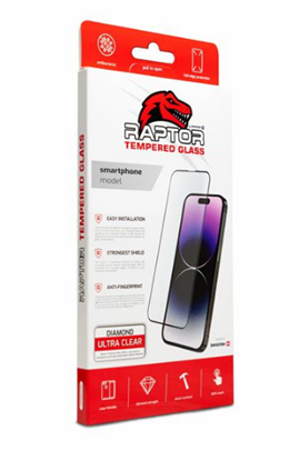 Attēls no Swissten Raptor Diamond Ultra Full Face Tempered Glass for Apple iPhone 17 Pro