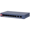 Picture of Switch|DAHUA|DH-CS4010-8ET2GT-60|Switch layer L2|8xRJ-45 ports|RJ-45 Ports Type Fast Ethernet (10/100)|2xGigabit Ethernet (copper) ports quantity|8xPower over Ethernet (PoE) ports quantity|Total Power over Ethernet (PoE) budget 60 W|CS4010-8ET2GT-60