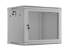 Picture of Szafa instalacyjna rack wisząca 19 cali 9U 600x450 drzwi perforowane (flat pack) szara
