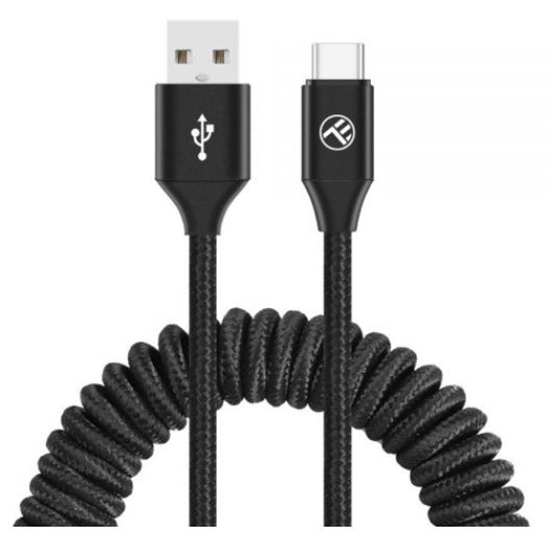 Изображение Tellur Data Cable Extendable USB to Type-C 3A 1.8m Black