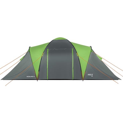 Attēls no Telts NC6431 CAMPING TENT GREEN-GRAY HIGHLAND IV NILS CAMP
