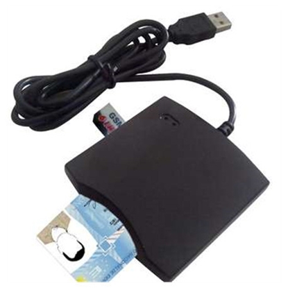 Attēls no Transcend SMART CARD READER USB PC/SC Black