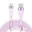 Picture of USB – micro USB savienotājkabelis (1 m), silikona, rozā – Kruger & Matz Basic sērija