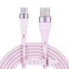 Picture of USB – USB Type-C savienotājkabelis (1 m), silikona, rozā – Kruger & Matz Basic sērija