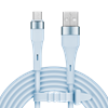 Picture of USB – USB Type-C savienotājkabelis (1 m), silikona, zils – Kruger & Matz Basic sērija
