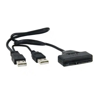 Picture of USB 2.0 Type-A to SATA 7+15Pin Adapter