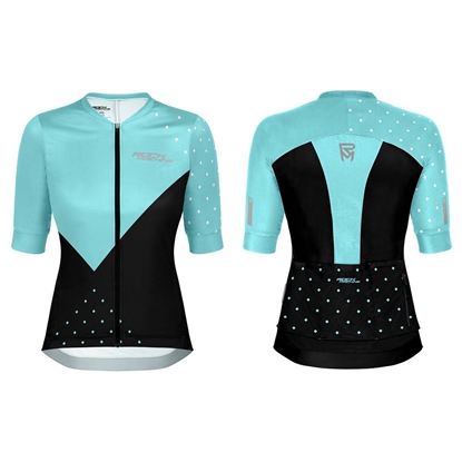 Attēls no Velo krekls Rock Machine Race Jersey SS WMN, gaiši zila, XS