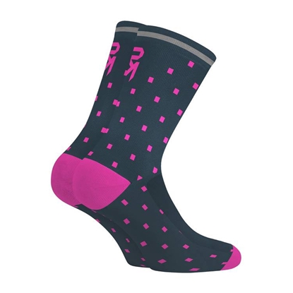 Attēls no Velo zeķes Rock Machine Long, violeta/zila, M (39-42)