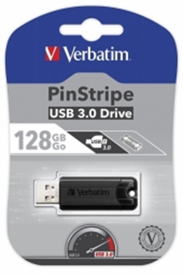 Picture of Verbatim PinStripe 128GB USB 3.0 Black