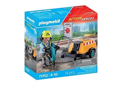 Picture of Zestaw z figurkami Action Heroes 71752 Pracownik budowlany z młotem pneumatycznym 