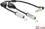 Изображение Audio adapteris 3.5mm 3pin male > 2x 3pin female, Delock
