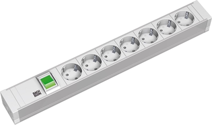 Picture of Bachmann 19" PVC 7xCEE7/3 1xswitch power 2.0m CEE7/7