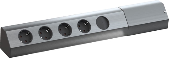 Picture of Bachmann CASIA 4x earthing contact, switch, Stainless steel