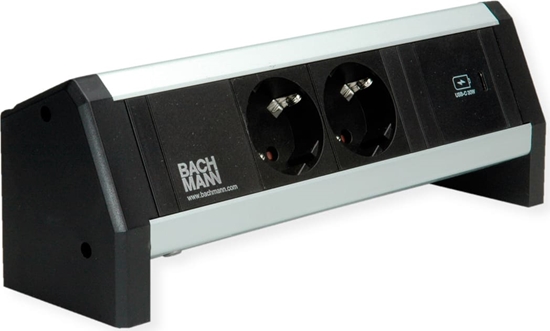 Picture of Bachmann DESK 2xprotective contact USB C, USB Charger 30W GST18