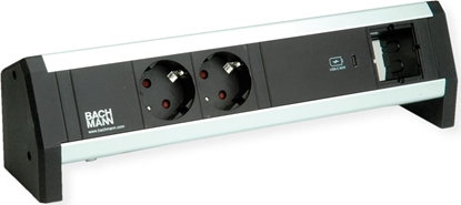Attēls no Bachmann DESK 2xprotective contact USB C, USB Charger 60W 1xABD GST18