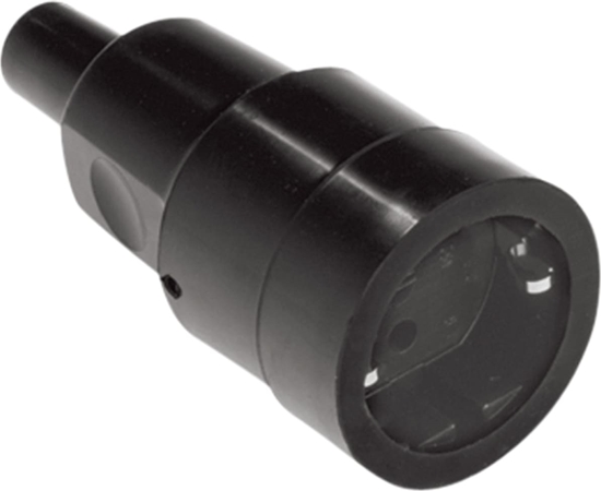 Picture of Bachmann solid rubber coupling black, Bend protection mountable