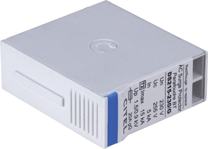 Attēls no Bachmann SPD replacement module Citel, ÜSS replacement module Citel 2-pole 1ph 16/32A