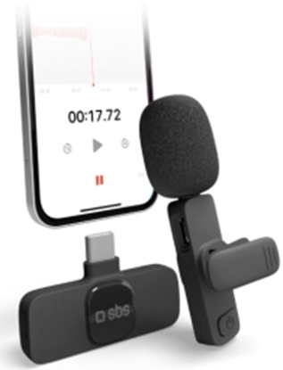 Picture of Bezvadu mikrofons SBS USB-C receiver clip mic