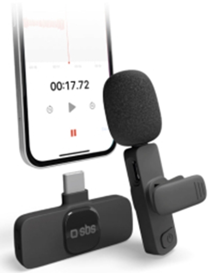 Picture of Bezvadu mikrofons SBS USB-C receiver clip mic