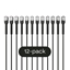 Изображение Broadbe Slim Patch Cable 10G Black 0.1m 12-pack