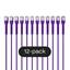 Attēls no Broadbe Slim Patch Cable 10G Purple 0.3m 12-pack