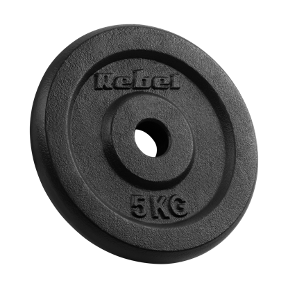 Attēls no Čuguna atsvaru komplekts 4x5kg, 31mm caurums, klasiskā plāksne, REBEL ACTIVE