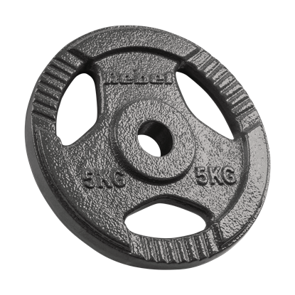 Attēls no Čuguna atsvaru komplekts 4x5kg, 31mm caurums, plāksne ar rokturiem, REBEL ACTIVE