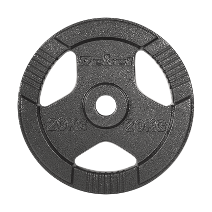 Attēls no Čuguna olimpiskā svara disks 20 kg, 51 mm caurums, disks ar rokturiem, REBEL ACTIVE
