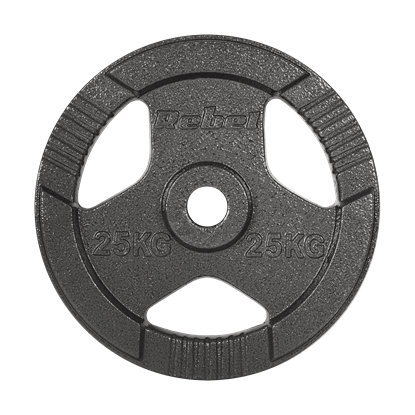 Attēls no Čuguna olimpiskā svara disks 25 kg, 51 mm caurums, disks ar rokturiem, REBEL ACTIVE