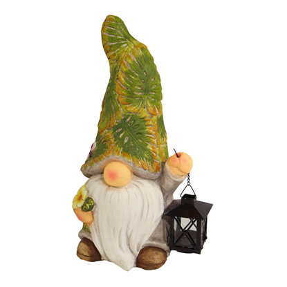 Picture of Dārza dekors Rūķis ar laternu 21x19x41cm