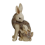 Attēls no Dārza dekors Zaķu mamma ar zaķēnu 18x15x30cm