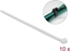 Изображение Delock Cable Ties L 850 x W 9 mm 10 pieces white