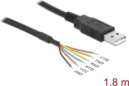 Picture of Delock USB 2.0 to Serial TTL Converter with 6 open wires 1.8 m (5 V)