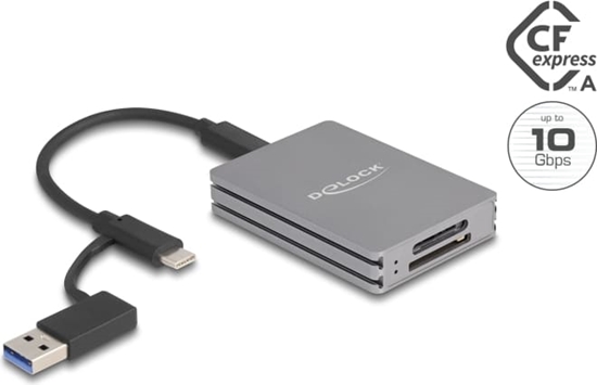 Picture of Delock USB Type-C™ Card Reader for SD and CFexpress type A memory cards
