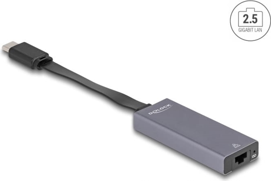 Picture of Delock USB Type-C™ Network Adapter 2.5 Gigabit LAN 1 x RJ45 slim