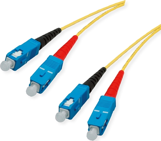 Picture of Divers Quality LWL-Kabel Single Mode E9/125µm OS2, SC/SC, gelb, 1 m