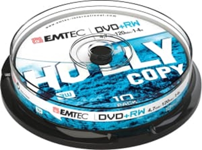 Attēls no DVD+RW, 4.7GB. 120min., 1-4x, 10gab., bez vāciņa