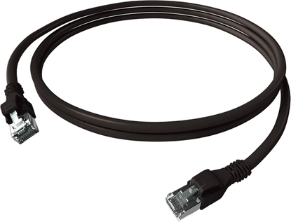 Picture of Easylan DualBoot® PushPull Patch Cable Cat.6A (Class EA), S/FTP, RJ45 / RJ45, black, 1.5 m