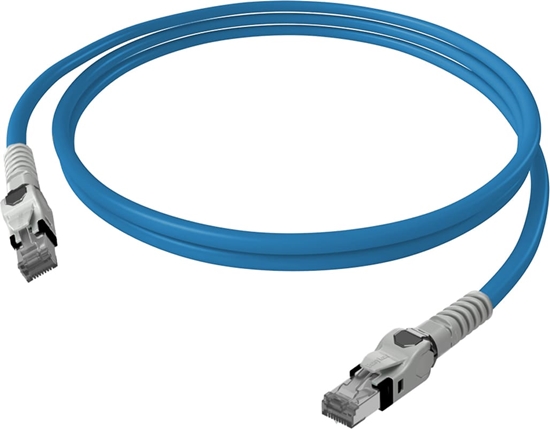 Picture of Easylan VarioBoot Patch cable Cat.6A, S/FTP, blue, 1 m