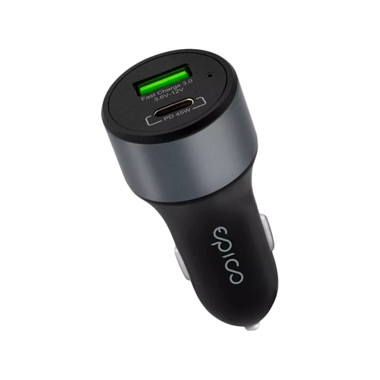 Picture of Epico 63W automašīnas lādētājs - kosmosa pelēks