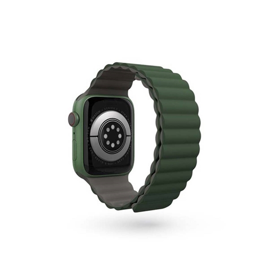 Picture of Epico magnētiskā siksniņa Apple Watch 42/44/45/49 mm - pelēka/zaļa
