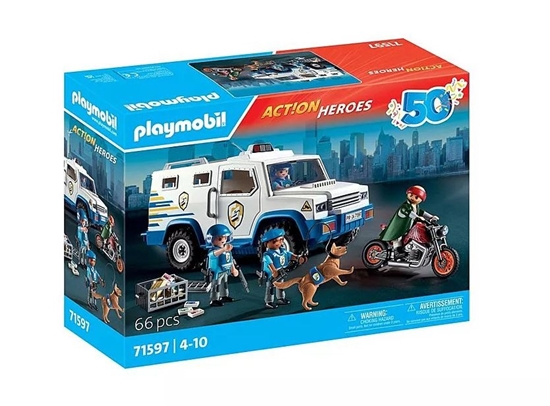 Изображение Figurka Playmobil Playmobil Action Heroes 71597 Transporter pienidzy