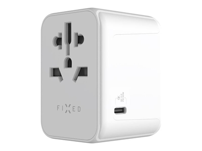 Изображение Fixed | Voyager World Adapter | FIXCT30-1C2A-WH | USB-A/USB-C | Travel Adapter