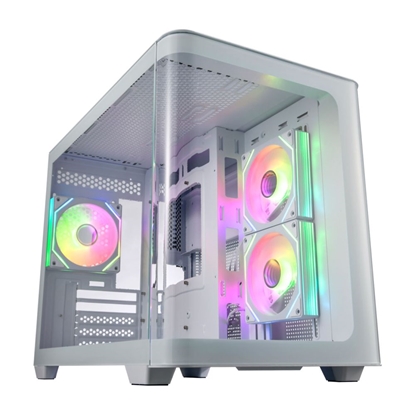Attēls no FSP Case | S380 | White | Mid Tower | Power supply included No