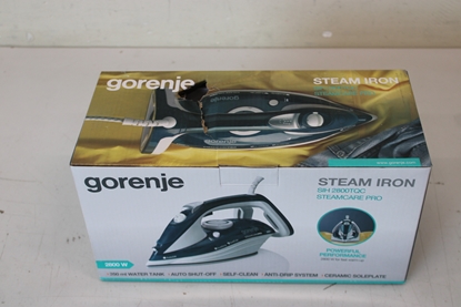 Изображение SALE OUT. Gorenje SIH2800TQC Steam Iron, Water tank 0,4 L, Continuous steam 35 g/min, Turquoise/White | SALE OUT. Gorenje Steam Iron | SIH2800TQC | Steam Iron | 2800 W | Water tank capacity 350 ml | Continuous steam 35 g/min | Steam boost performance 100 