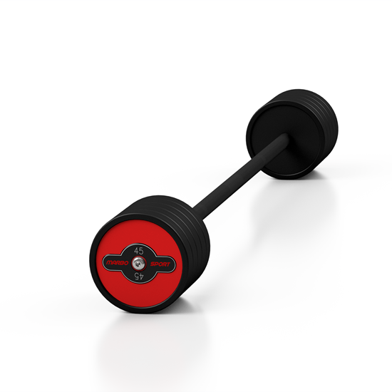 Picture of Gumijots svara stienis ar fiksētu svaru 1 gab. 45 kg - Marbo Sport