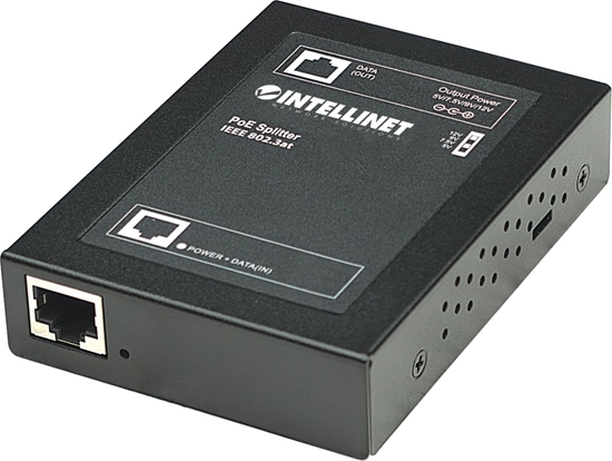 Изображение Intellinet 560443 tīkla sadalītājs Power over Ethernet (PoE) Melns
